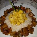 El cooksnap de Andy *Creación Y Delicias*🍴🍝🍷//🍮🥧🥄 cuando hizo Pollo al curry con arroz y batata.
