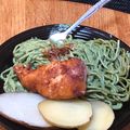 El cooksnap de Sofía Ayala Bravo cuando hizo Pollo al horno fusión.
