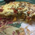 El cooksnap de Gika Machado cuando hizo Quiche de verduras.