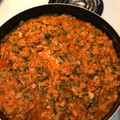 El cooksnap de Vero cuando hizo Bacalao a la vizcaína.