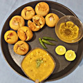 Neelima Mishra 's cooksnap of when they made Dal bati.
