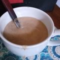 El cooksnap de Adriana Loyarte cuando hizo Batido de ciruelas y plátano.
