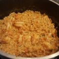 El cooksnap de María Amelia cuando hizo Risotto de langostinos.