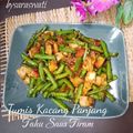 Cooksnap dari DEWI SARASWATI untuk resep Tumis Kacang Panjang dan Tahu Saus Tiram