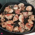 El cooksnap de Raquel cuando hizo Pollo al ajillo.