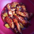Cooksnap Rose Nani Nizah Nayan semasa beliau membuat Sosej masak merah simple.