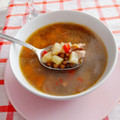 El cooksnap de Gabriela Diez cuando hizo Sopa de lentejas con verduras.