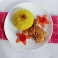 Cooksnap dari Key Andriani untuk resep Resep Nasi Kuning Ayam Crispy