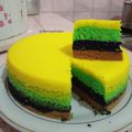 Cooksnap dari Dwi Muslimawati untuk resep Rainbow Cake (Kukus) Mudah Takaran Sendok