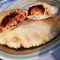 Kitti Nagy Cooksnap-ja, amikor elkészítette a(z) Töltött lángos (Panzerotti) receptet.