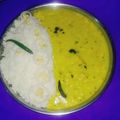 Nirmala Rajput का कुकस्नैप जब उन्होंने कड़ी चावल (kadhi chawal recipe in Hindi) बनाया था।