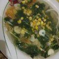Cooksnap dari yarah untuk resep Sayur Bayam Bening Jagung