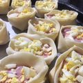 El cooksnap de Bianca Gil cuando hizo Rositas de jamón y queso.