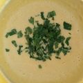 El cooksnap de Carmeta cuando hizo Vichyssoise de guisantes.