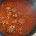 El cooksnap de Daniela Fernanda Ivanovich Ingravallo cuando hizo Chorizos a la pomarola.