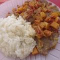 El cooksnap de Miranda Estrada cuando hizo Carre de cerdo a la mostaza y limón con arroz.