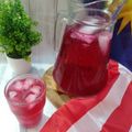 Cooksnap Aza Aaj semasa beliau membuat Sirap selasih.