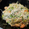 El cooksnap de Beatriz RC cuando hizo Espaguetis de calabacín con gulas y gambas.
