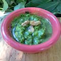 El cooksnap de graciela martinez IG @gramar09ok ☺💗 cuando hizo Pesto de albahaca con Maní (cacahuete)...!.