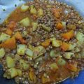 El cooksnap de Abril Moyano cuando hizo Guiso de lentejas vegetariano.