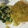 El cooksnap de alejandra helmer cuando hizo Puré de espinacas con papa, pollo a la plancha y ensalada.
