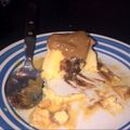 El cooksnap de Monica Marchetti cuando hizo Flan volcán de chocolate.