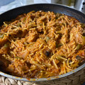 El cooksnap de Elena Morales cuando hizo Cazuela de Fideos con Pollo y setas Variadas.