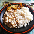 El cooksnap de Cinnamon Annie cuando hizo Pollo en salsa de champiñones.