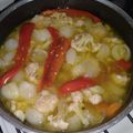 El cooksnap de Nancy Moriondo cuando hizo Pickles Agridulces.