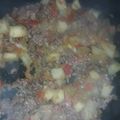 El cooksnap de Kathy Abril Gutter cuando hizo Guiso de arroz con choclo y carne picada.