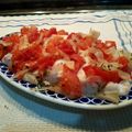 El cooksnap de Kike Torres cuando hizo Merluza con tomate y orégano (Lékué).