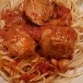 El cooksnap de berta cuando hizo Albóndigas de pavo en salsa de tomates natural.