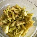 El cooksnap de Ainoa Doñas cuando hizo Pasta al pesto con pollo.