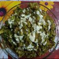 Manashi Saha's cooksnap of when they made পালক গোবি (palak gobi recipe in Bengali).
