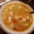 El cooksnap de Jorge Mario Cueto Borrego cuando hizo Mote de ñame con queso.