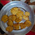 Mayra varma's cooksnap of when they made Kuttu atey ke pakodey.
