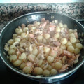 El cooksnap de Su Sa Na cuando hizo Spaghetti con salmón ahumado.