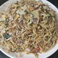 Cooksnap của Linh Khánh khi họ làm theo món Nộm hoa chuối