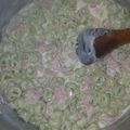 El cooksnap de Sandriitah Roldan cuando hizo Fideos con crema y jamón.