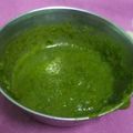 Nevevda का कुकस्नैप जब उन्होंने हरी चटनी (Hari chatni in recipe in hindi) बनाया था।