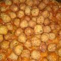 El cooksnap de Merche Ortega cuando hizo Albóndigas con pisto.