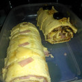 El cooksnap de Mario H. Davi cuando hizo Pionono de jamón, queso y palmitos.