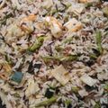 El cooksnap de Blanca G cuando hizo Arroz salvaje con verduras, chipirones y gambas.