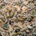 El cooksnap de Blanca G cuando hizo Arroz salvaje con verduras, chipirones y gambas.