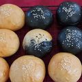 Cooksnap dari Pawon'e Mas Paijo untuk resep Burger Buns - Basic Milk Bread Karakter