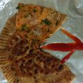 Vanika Agrawal's cooksnap of when they made Left over radish bhurji paratha.
