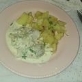 El cooksnap de Silvana Venier cuando hizo Filet de merluza al horno con papas y crema al roquefort.