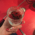 El cooksnap de Ainoa Doñas cuando hizo Panna Cotta de chocolate blanco con mermelada de frambuesa y aceitunas negras confitadas.