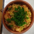 El cooksnap de Alicia Ureta cuando hizo Paella de mariscos con azafrán y cúrcuma.