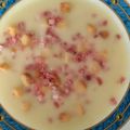 El cooksnap de María Del Carmen Nuño Fernández cuando hizo Crema de puerros y pera 🍐 con jamón con Thermomix.